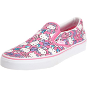 Vans VN-0QFD66Z Classic Slip on Hello Kitty Black/Red | FREE SHIPPING ...